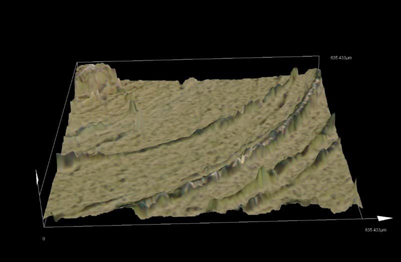 Olympus DSX1000 數位光學顯微鏡所拍攝之3D圖